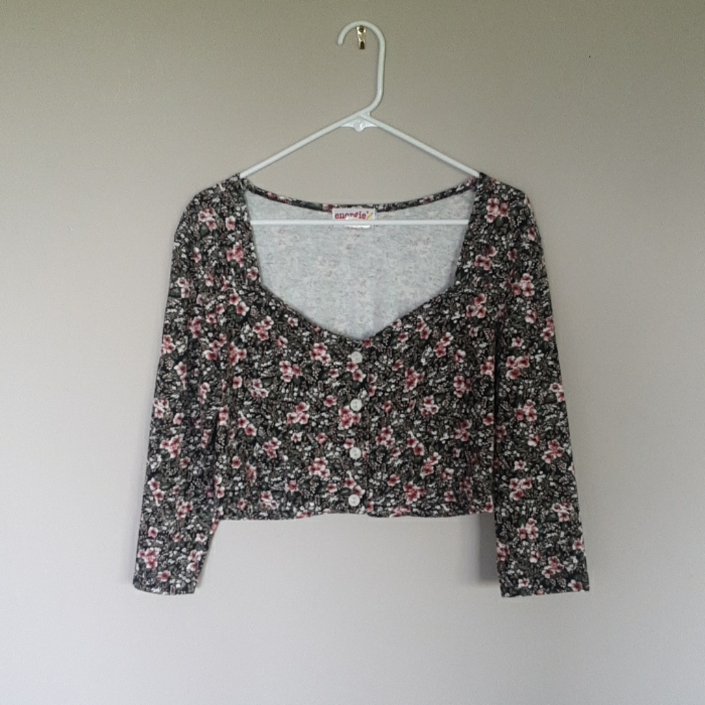 Vintage Floral Crop Top